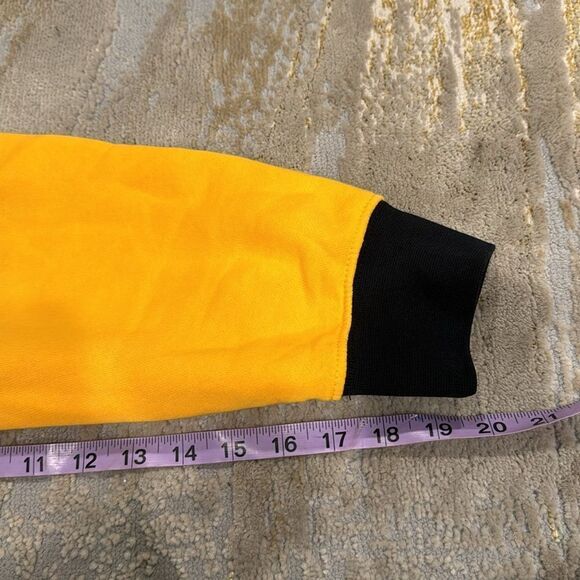 Nike Evolution of The Swoosh Club Pullover Hoodie Yellow Black size L in EUC - Picture 10 of 10